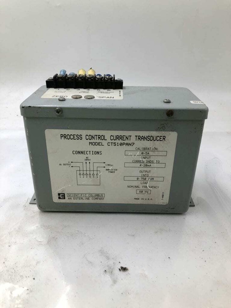 Esterline CT510PA7 Process Control Current Transducer 120VAC 60Hz