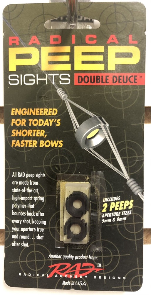 NEW RADICAL ARCHERY DOUBLE DEUCE PEEP SIGHTS