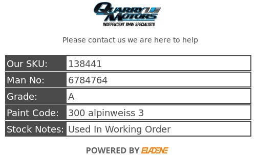 BMW ABS DSC Hydraulic Brake Control Module 1 3 Series E81 E87 E90 E91 6784764