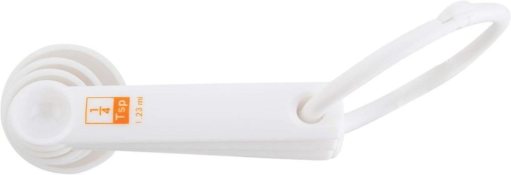 Fox Run 6-Piece Plastic Measuring Spoon Set White (4826)