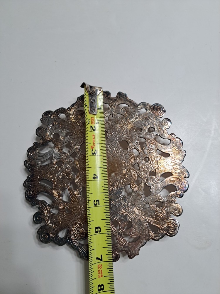 Vintage Silver-plated Trivet Made By The Sheffield Silver Co.