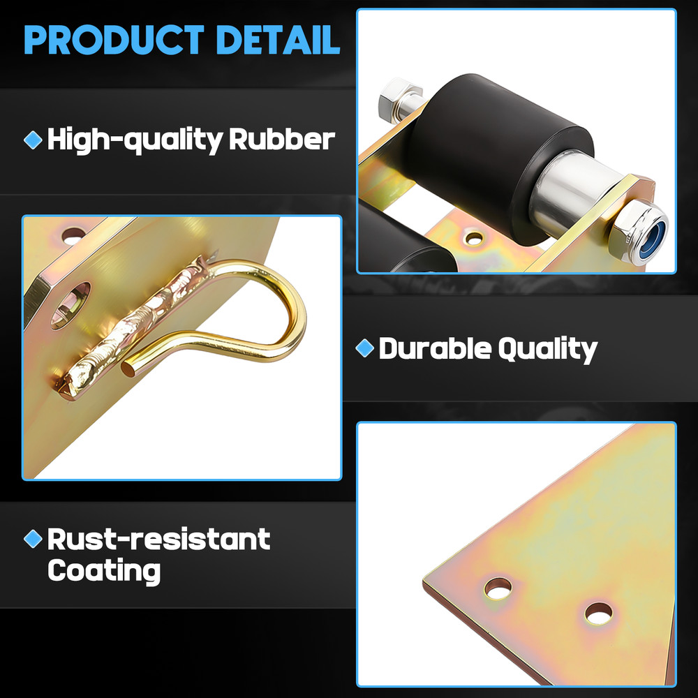 Lower Roller Bracket Bundle with Rollers and Hardware Peterbilt 379 13-04401M002