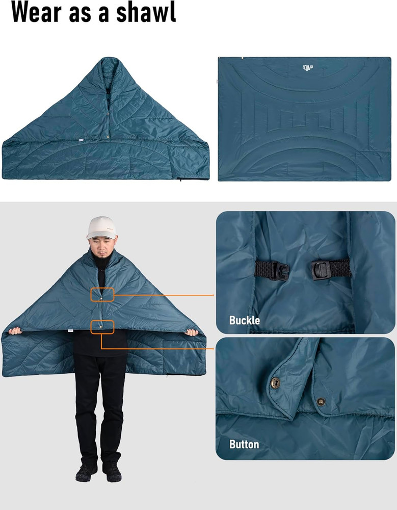 3M Thinsulate Insulation Warm Camping Blanket Ultralight Compact