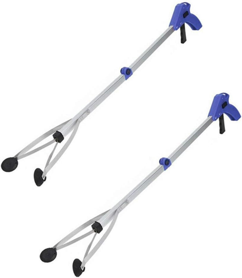 [New Version] 2 Pack Foldable Reacher Grabber Tool, Long 32" Foldable Extender G