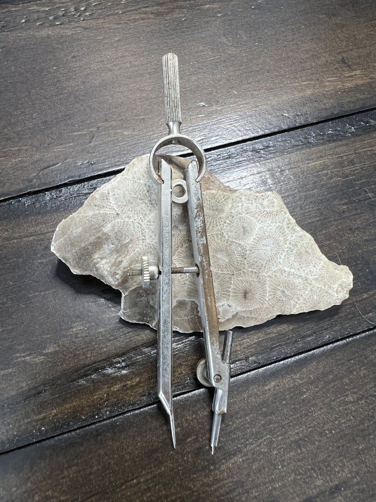 Bergen USA Bow Pivot Vintage Drafting Engineering Tool Compass Divider