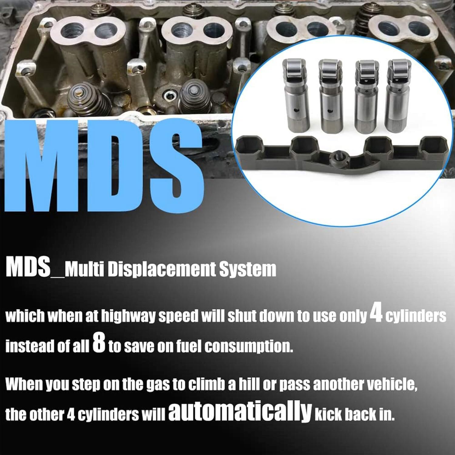MDS Hydraulic Lifters Fits 05-18 Chrysler Dodge Jeep Ram 5.7 6.1 6.4 HEMI