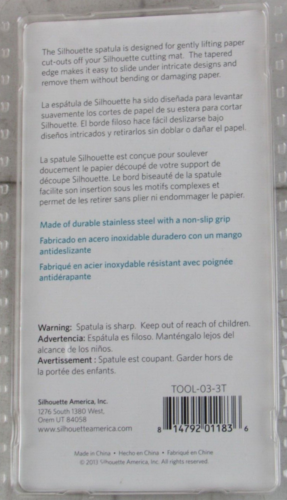 Silhouette Black Spatula Crafting Tool, Tool-03-3T