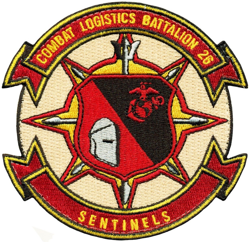 USMC COMBAT LOGISTICS BATTALION 26 SENTINELS PATCH