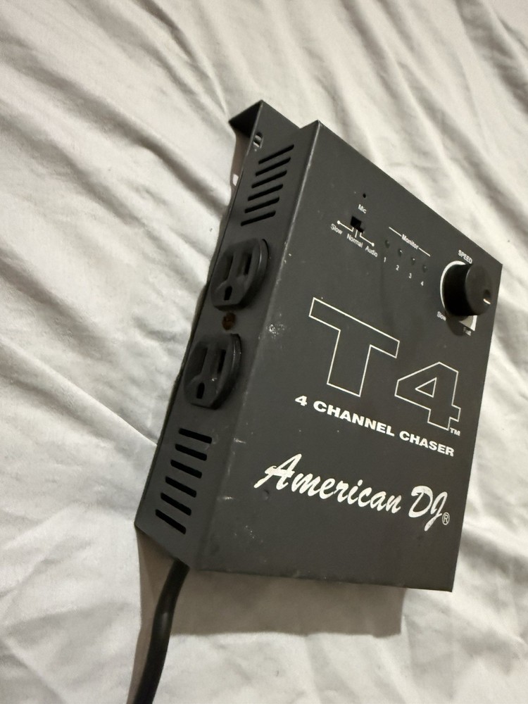 American DJ T4 Chaser 4 Channel Control Console for Stage Lighting Controller