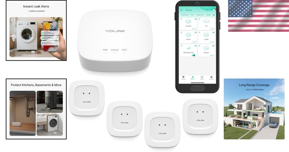 Smart Leak Detection Starter Kit with Long-Range LoRa & Offline Triggers
