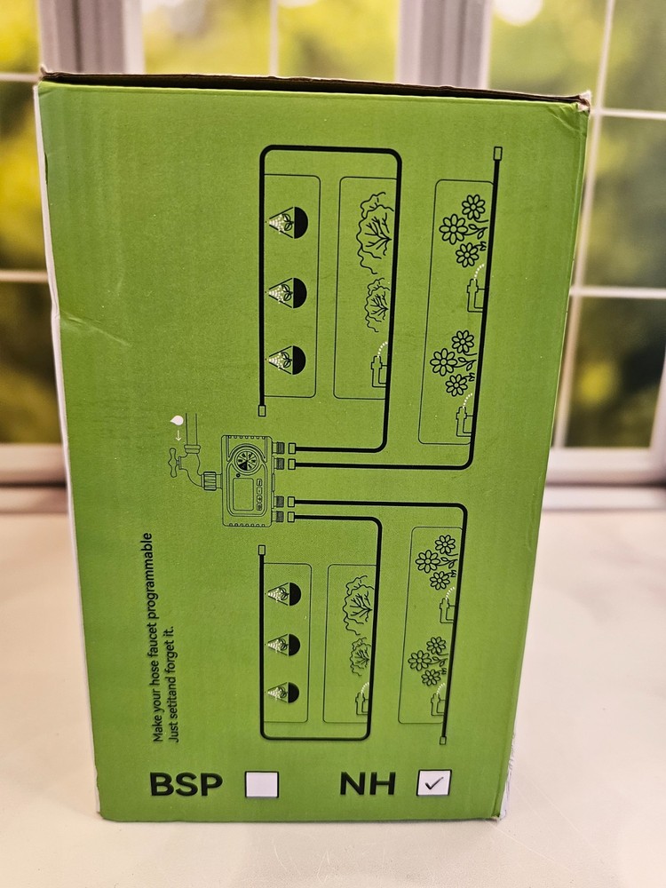 RAINPOINT Sprinkler Timer, 4 Outlets Hose Timers, 4 Zone Digital Water Timer