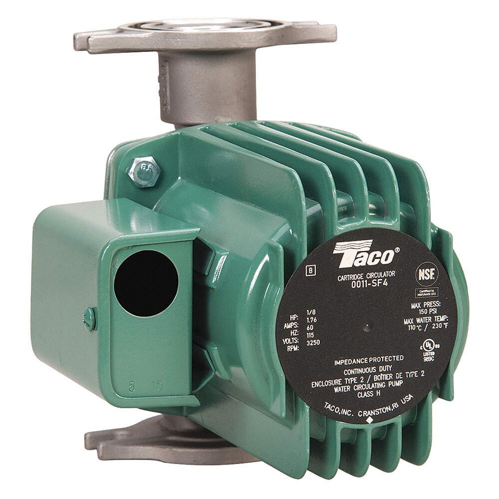 NEW Taco 0011-SF4 High Quality Stainless Steel Cartridge Circulating Pump
