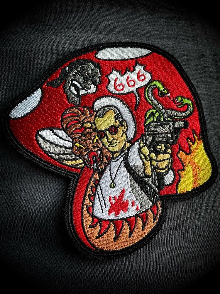 Natural Born Killers embroidered patch with hook & loop backing