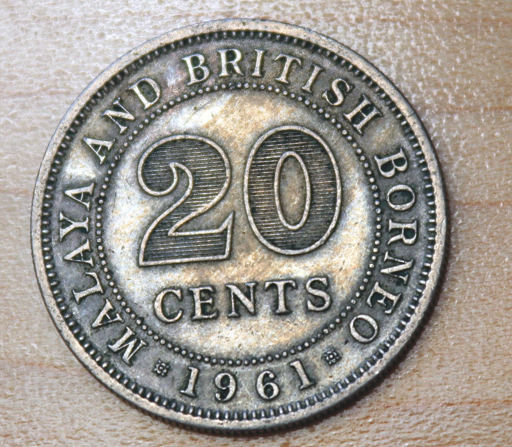 1961 Malaya 20 Cents