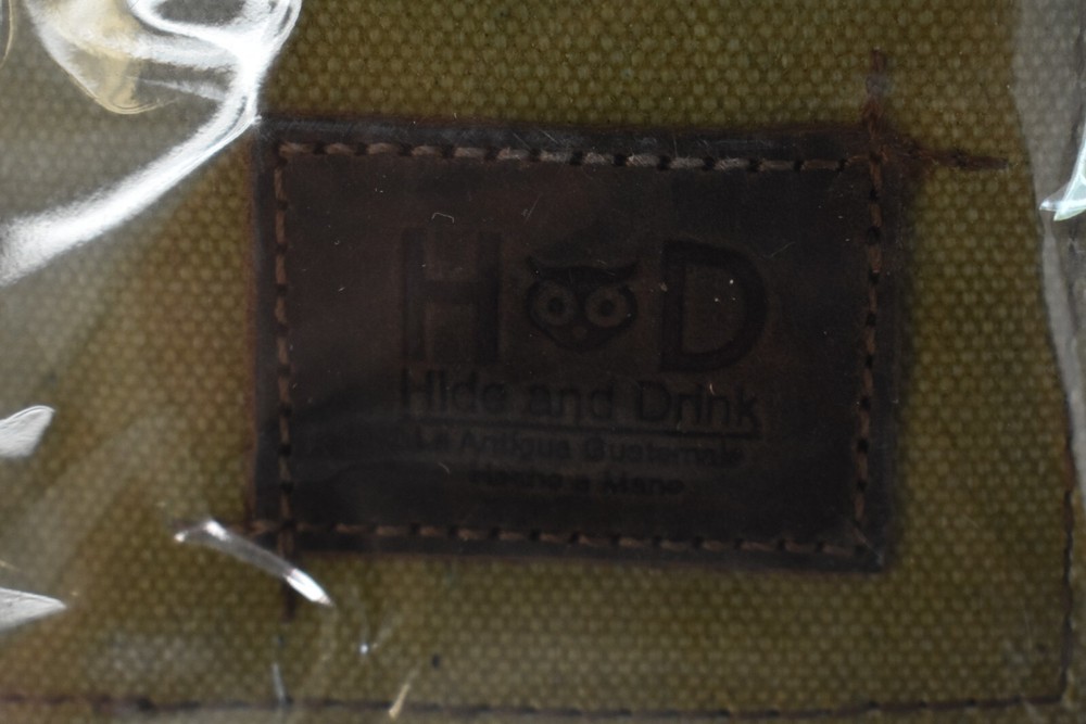 Hide & Drink Waxed Canvas Field Notes Cover Wallet Case 3.5" x 5.5" Army Green