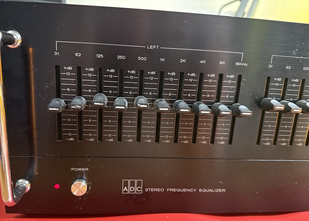 ADC Stereo Frequency Equalizer Sound Shaper One Ten Black Tested