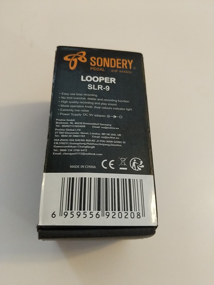 Sondery Looper Pedal SLR-9 Open Box