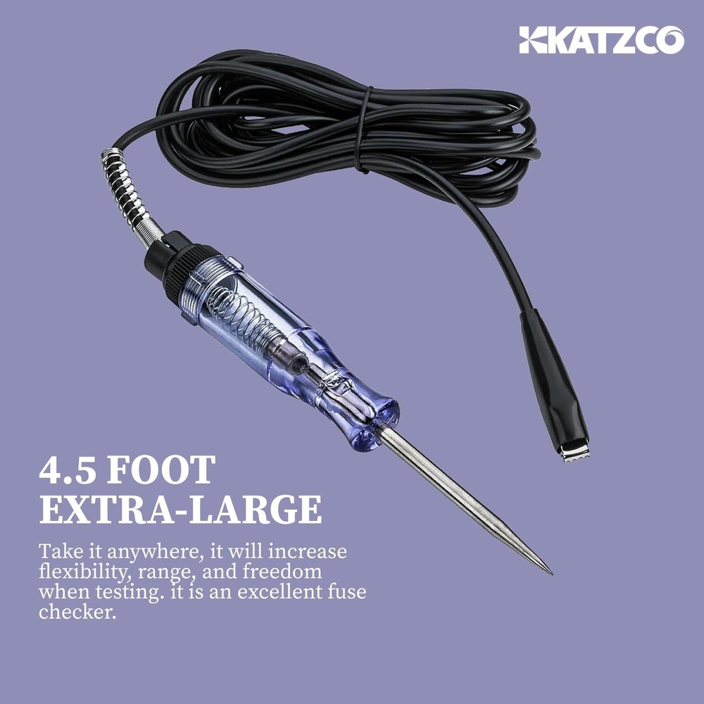 Versatile Voltage & Continuity Tester - 6-12V DC & 24V AC - Heavy Duty