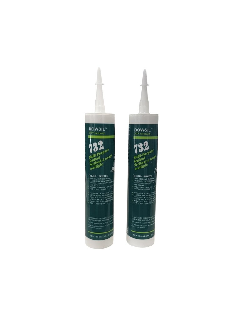 Dowsil 732 Multi-Purpose Sealant Silicone White (2-Pack)