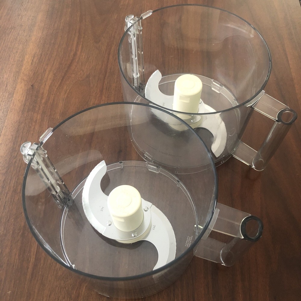 2 Cuisinart Replacement Cups And Blades (Read Description)