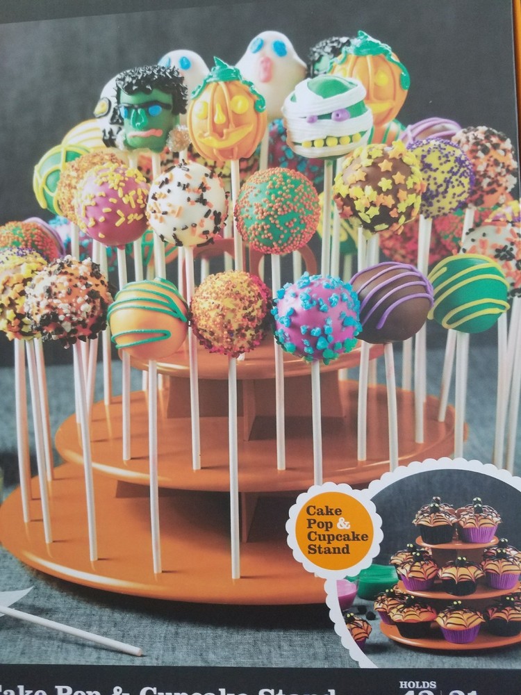 Sweet Creations Cake Pop & Cupcake Stand Orange