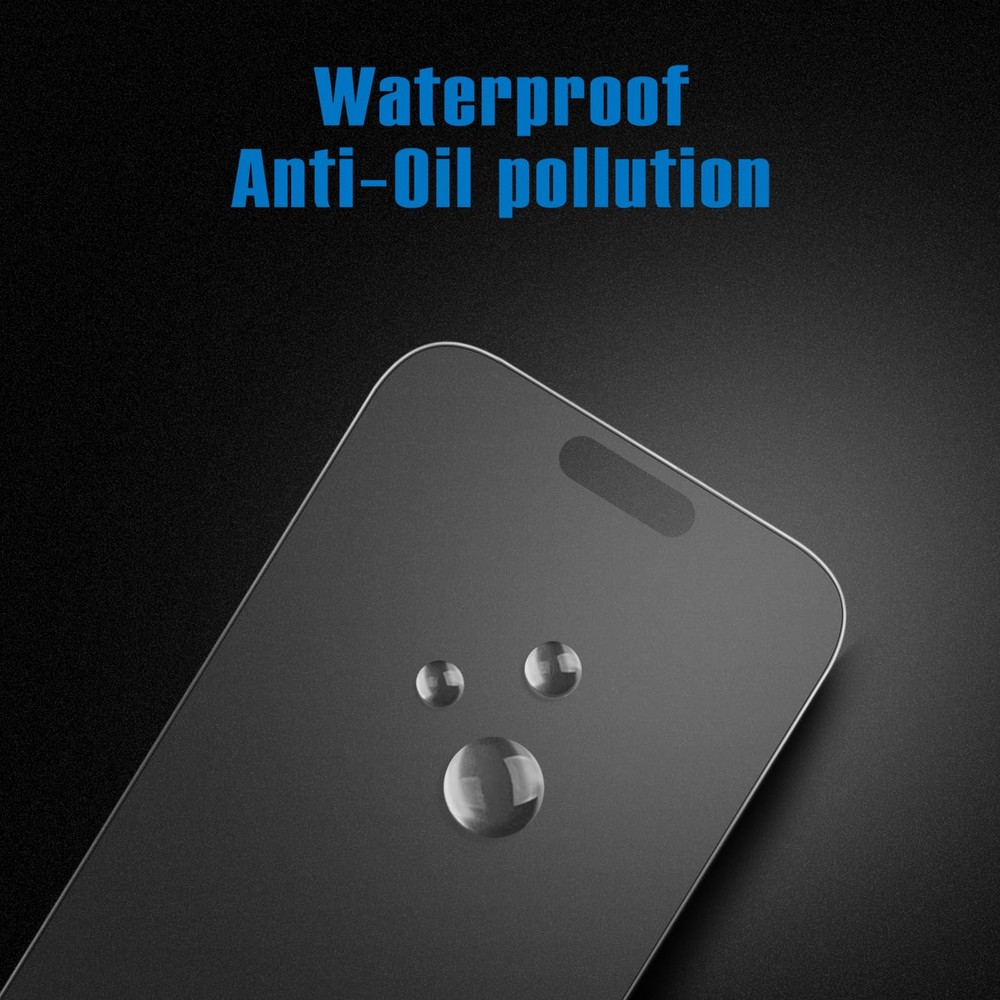 2 Pack Matte Glass Screen Protector for iPhone 16 Pro Max[6.9 inch] + 2 Pack ...