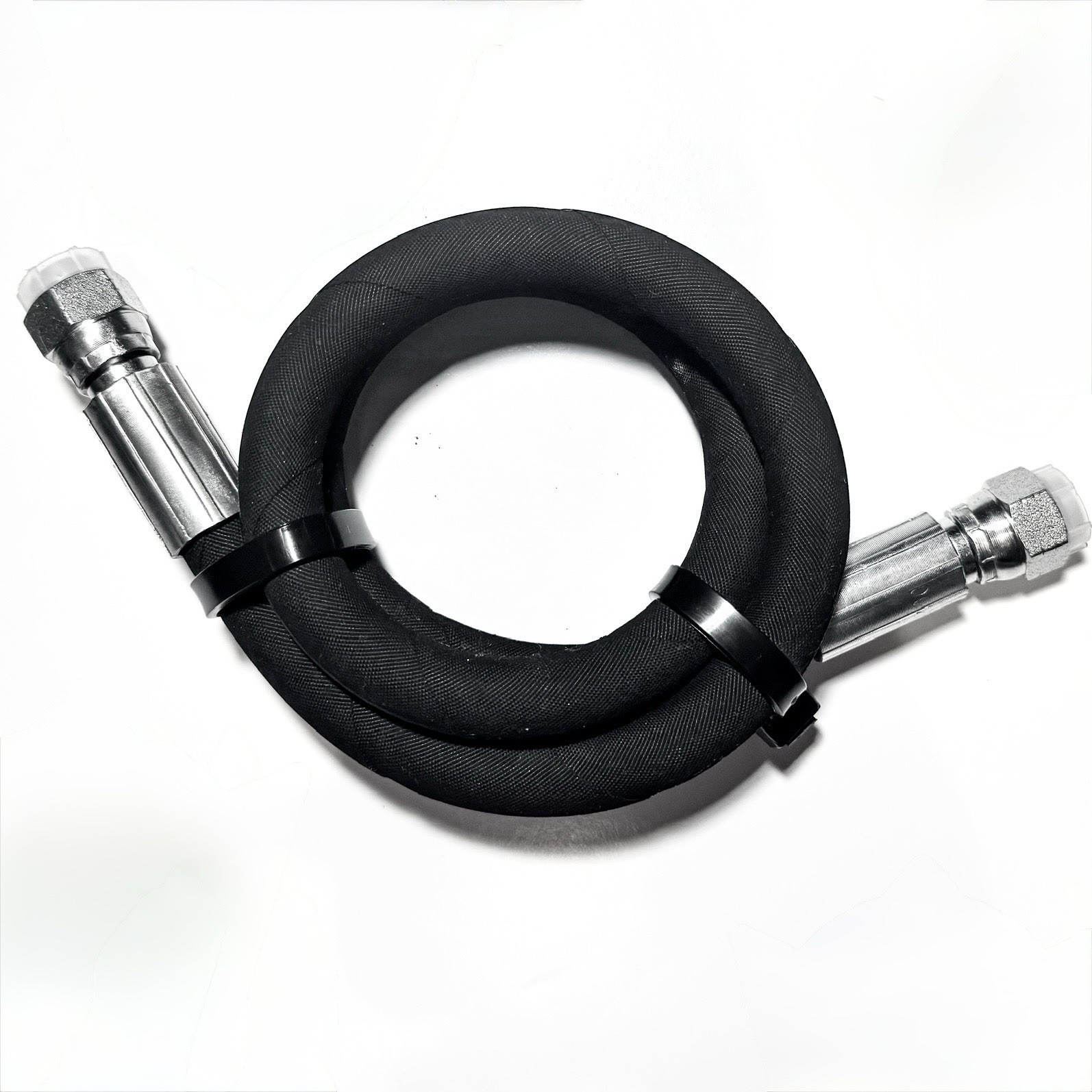 1/4" Hydraulic Hose Assembly - #6 JIC Female Straight Swivel Fittings, (9/16-18)