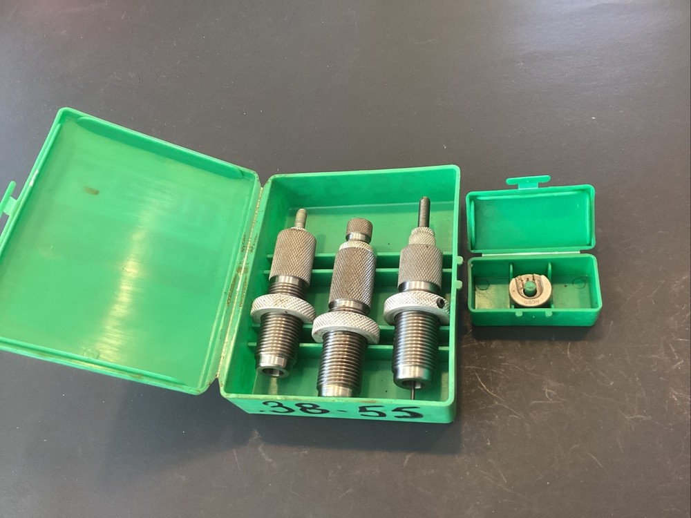 RCBS Loading Dies 38-55 Reloading 3 Die Set & Shell Holder. Free Ship