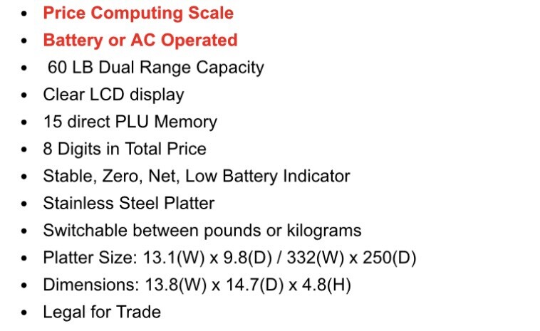 CAS TP-1 POS Scale