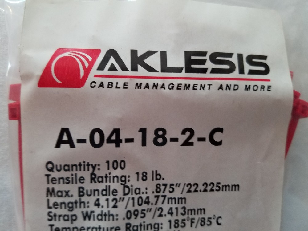 Zip Ties 4” Red - 200 Quantity