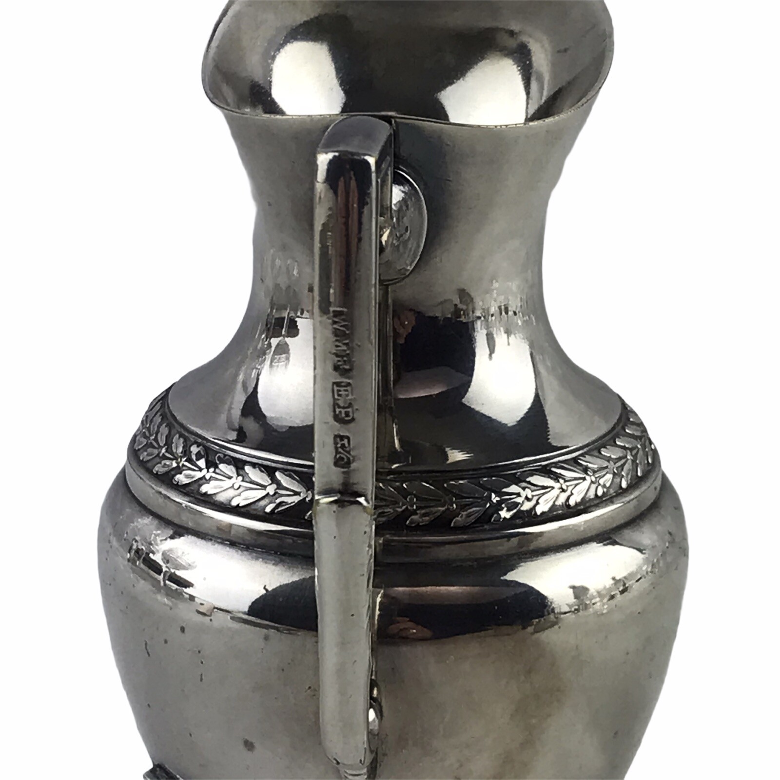 Vintage WMF Germany EP Silverplate Creamer Neoclassical Footed Helmet Shape B7