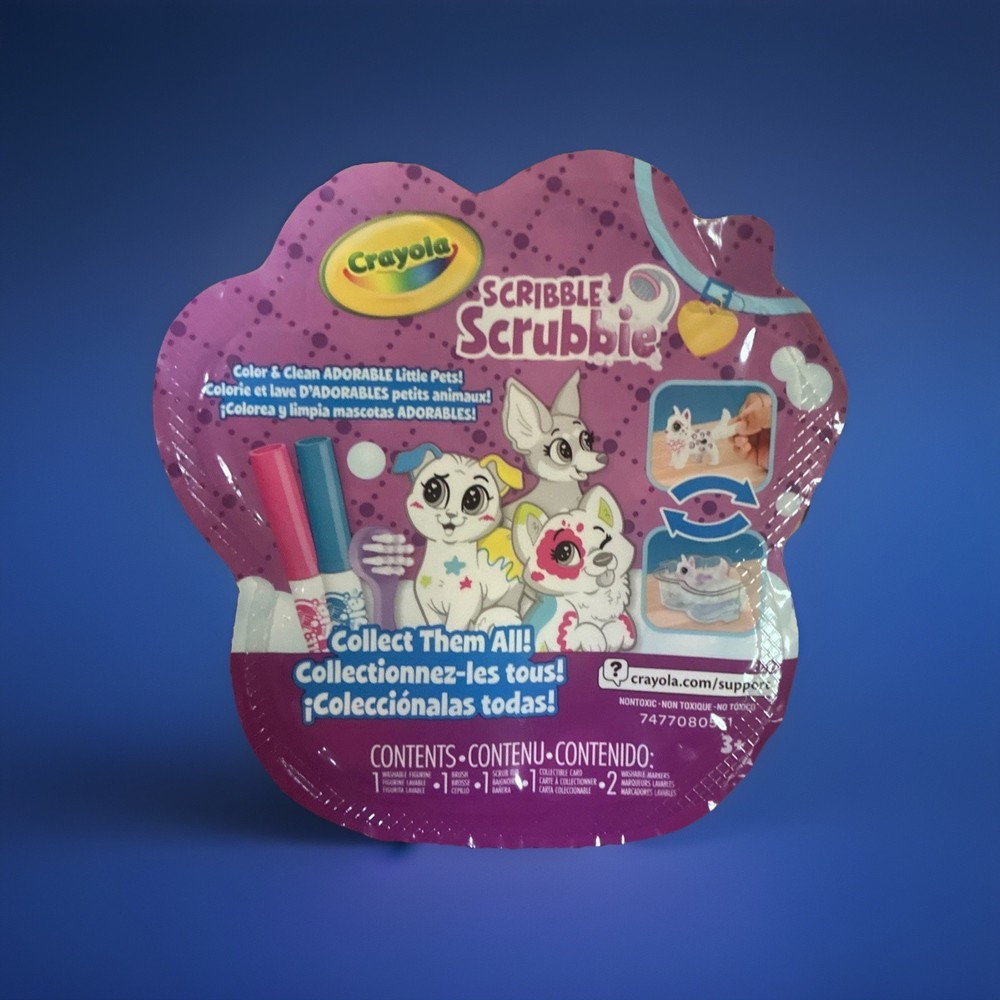 Crayola Scribble Scrubbies Pets Washable New In Box (PRESTON)