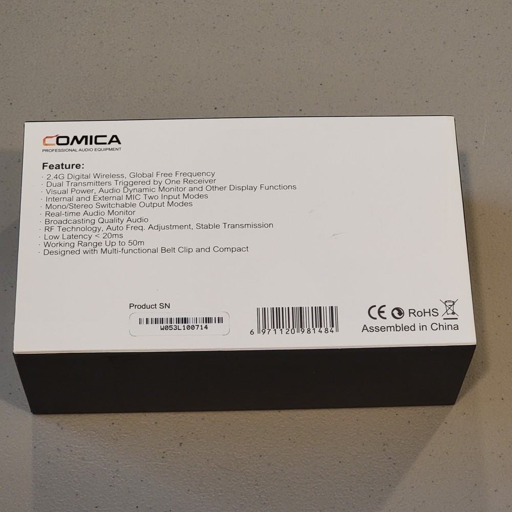 CoMica BOOMX-D UC2 Wireless Microphone System - Black