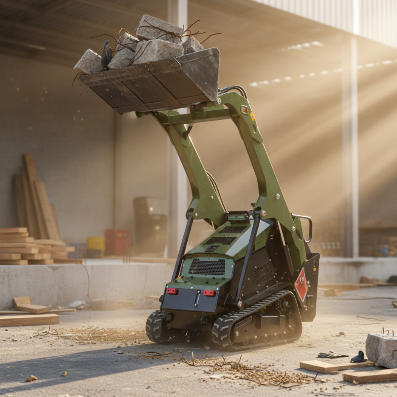 TYPHON Stomp V1000 24HP Kubota D1105 Water-Cool Diesel Skid Steer Pilot Control