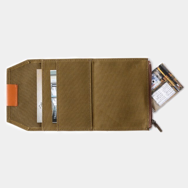 TRAVELER'S notebook Cotton Zipper Case olive Passport size F/S July 2024