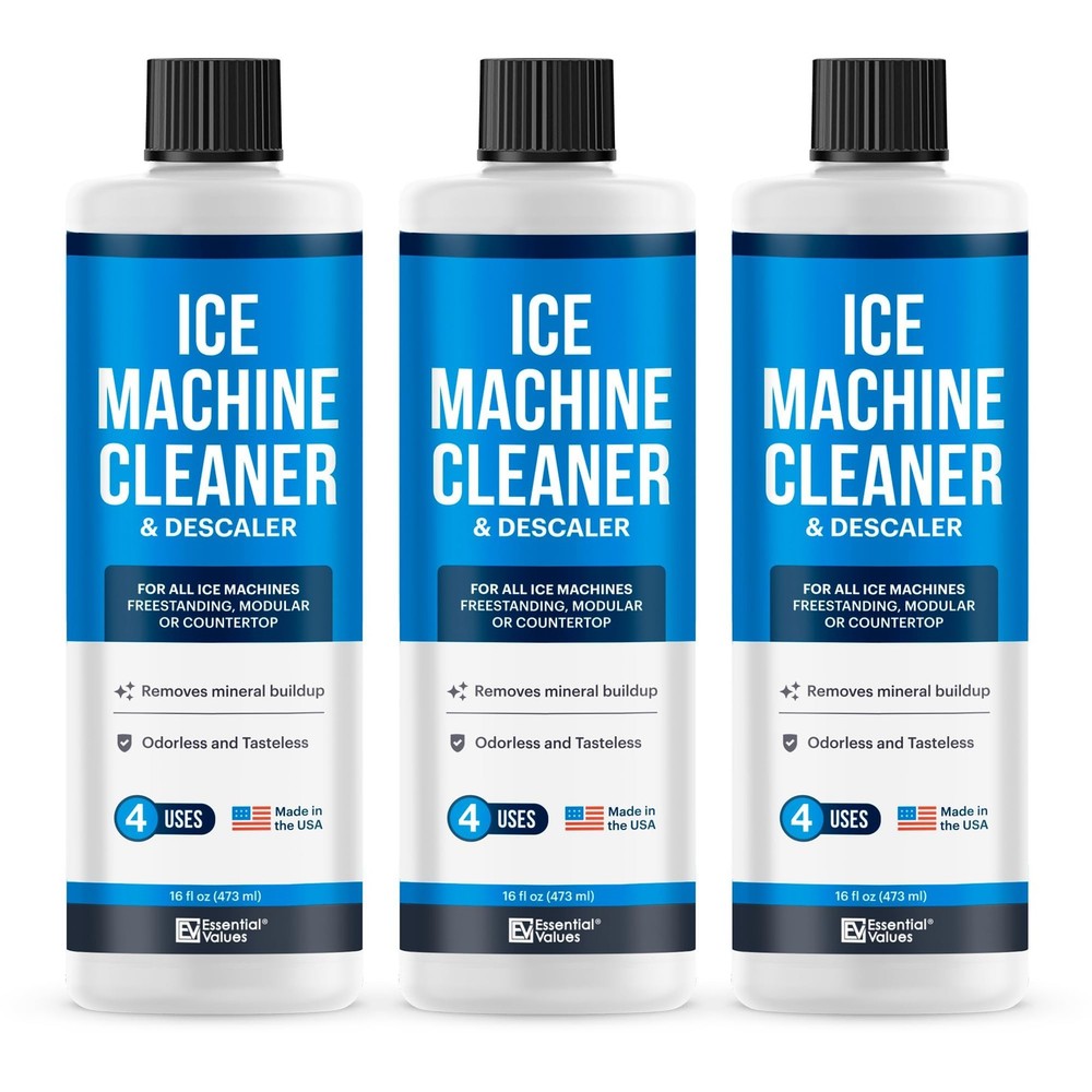 Essential Values Ice Machine Cleaner 16oz 3 Pack