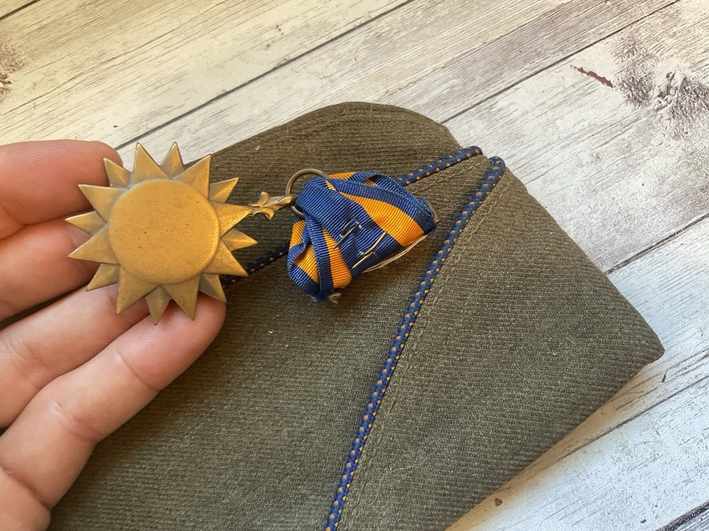 ORIGINAL WWII USAAF 8TH AIR FORCE AIRCREWMAN DOG TAGS AIR MEDAL ETC - WIA