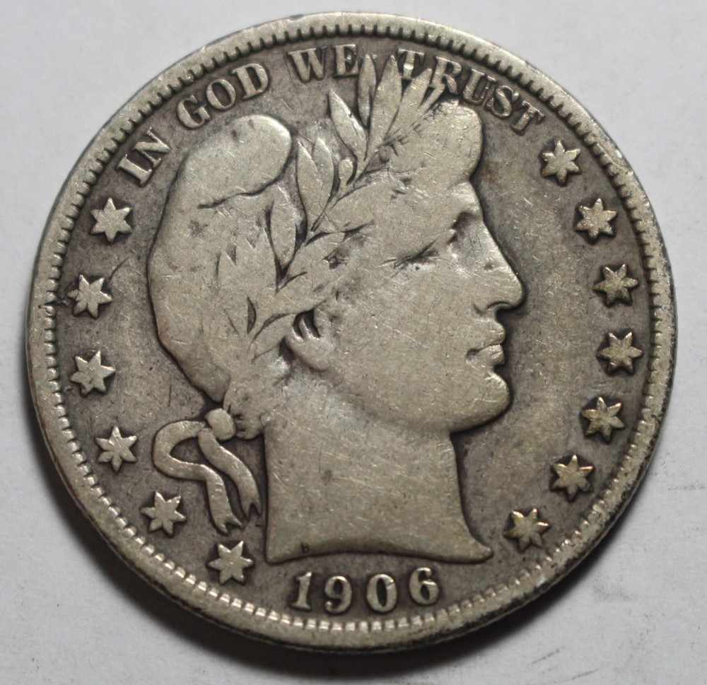 1906 S Barber Half Dollar LP27