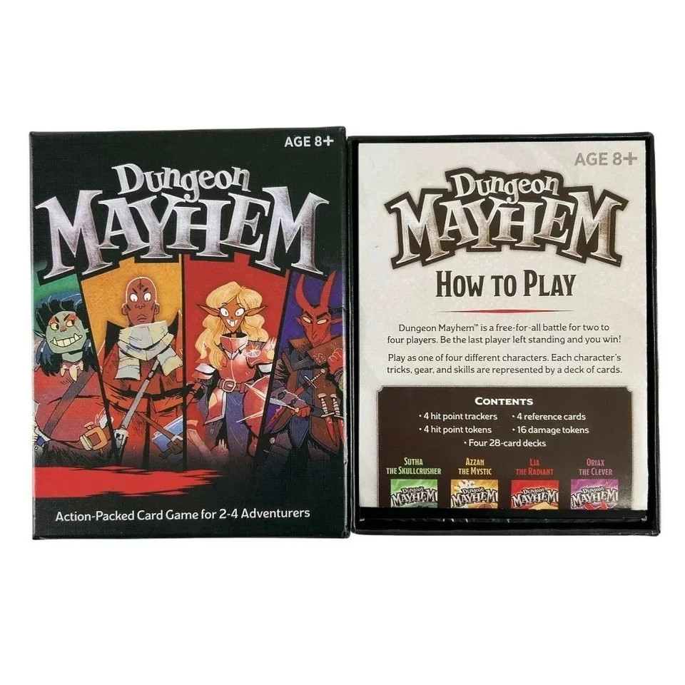 Share Dungeon Mayhem Board Game Cards Monster Madness Card English Toy Gift