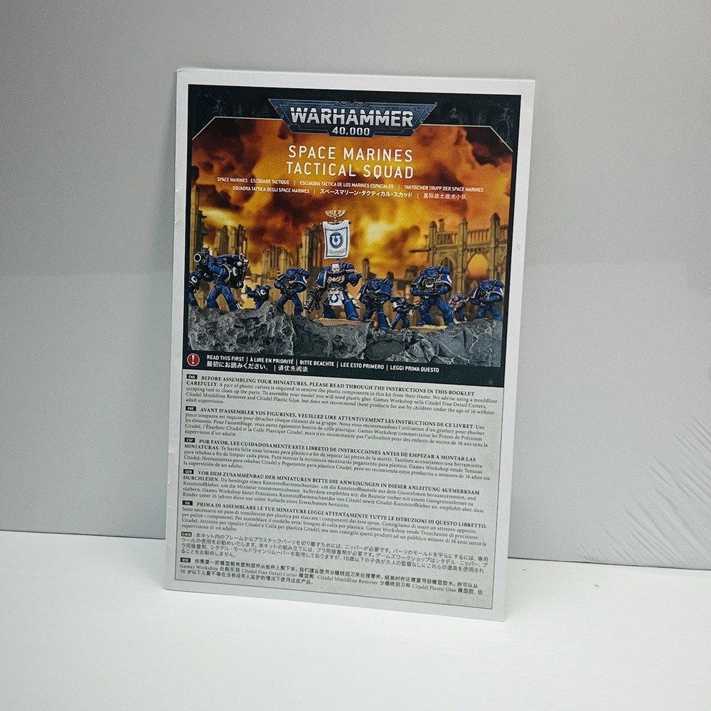 Warhammer 40k Space Marines Tactical Squad Assembly Guide Instructions Only