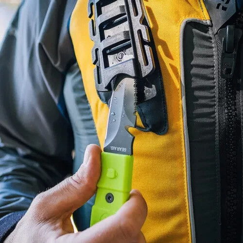 Gear Aid 3" Akua River Serrated Blunt Tip Fixed Blade Knife with Sheath