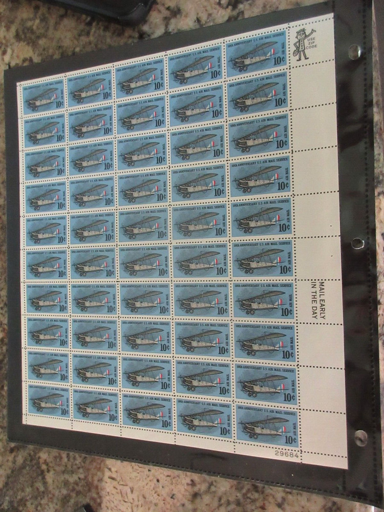 Mint NH US Scott # C74 Airmail Sheet