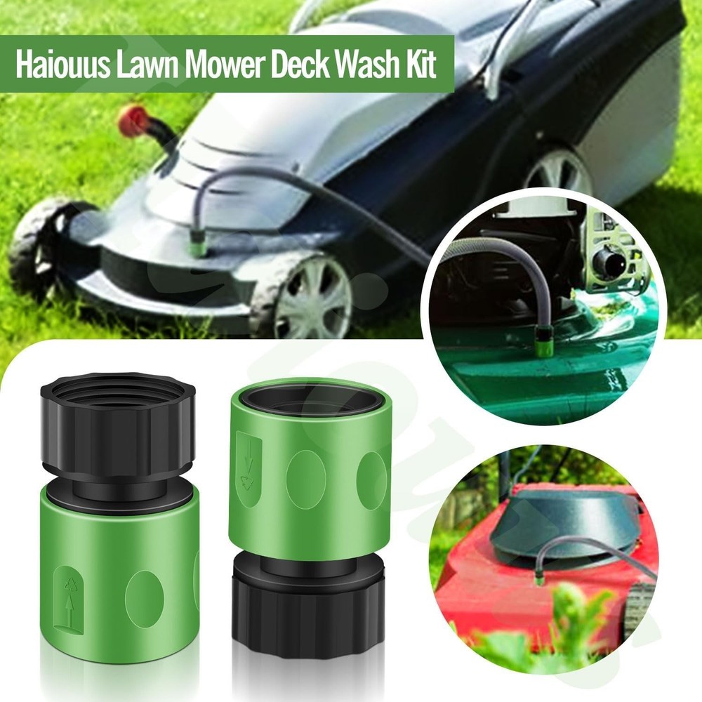 Lawn Mower Deck Wash Kit, Deck Wash Adapter Quick Connect Attachment...