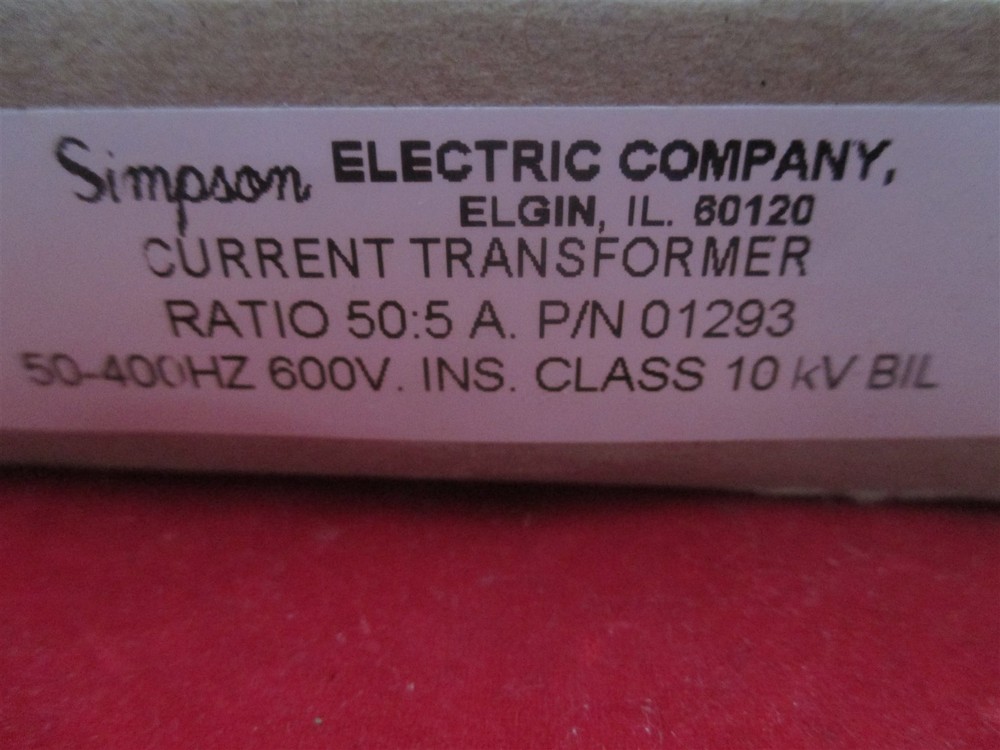 Simpson 01293 Current Transformer new