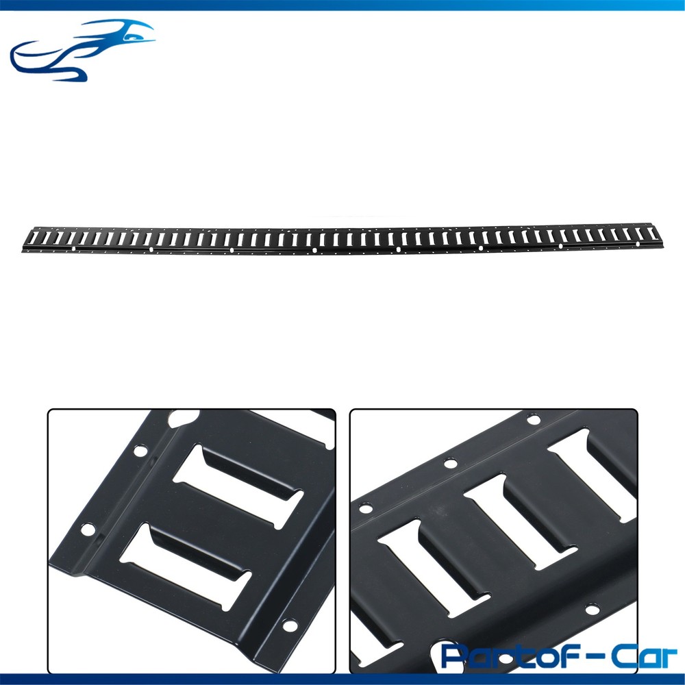 Black 5 Pack 96" E Track Rail Sections For Large Trailers And Vans Tie Down