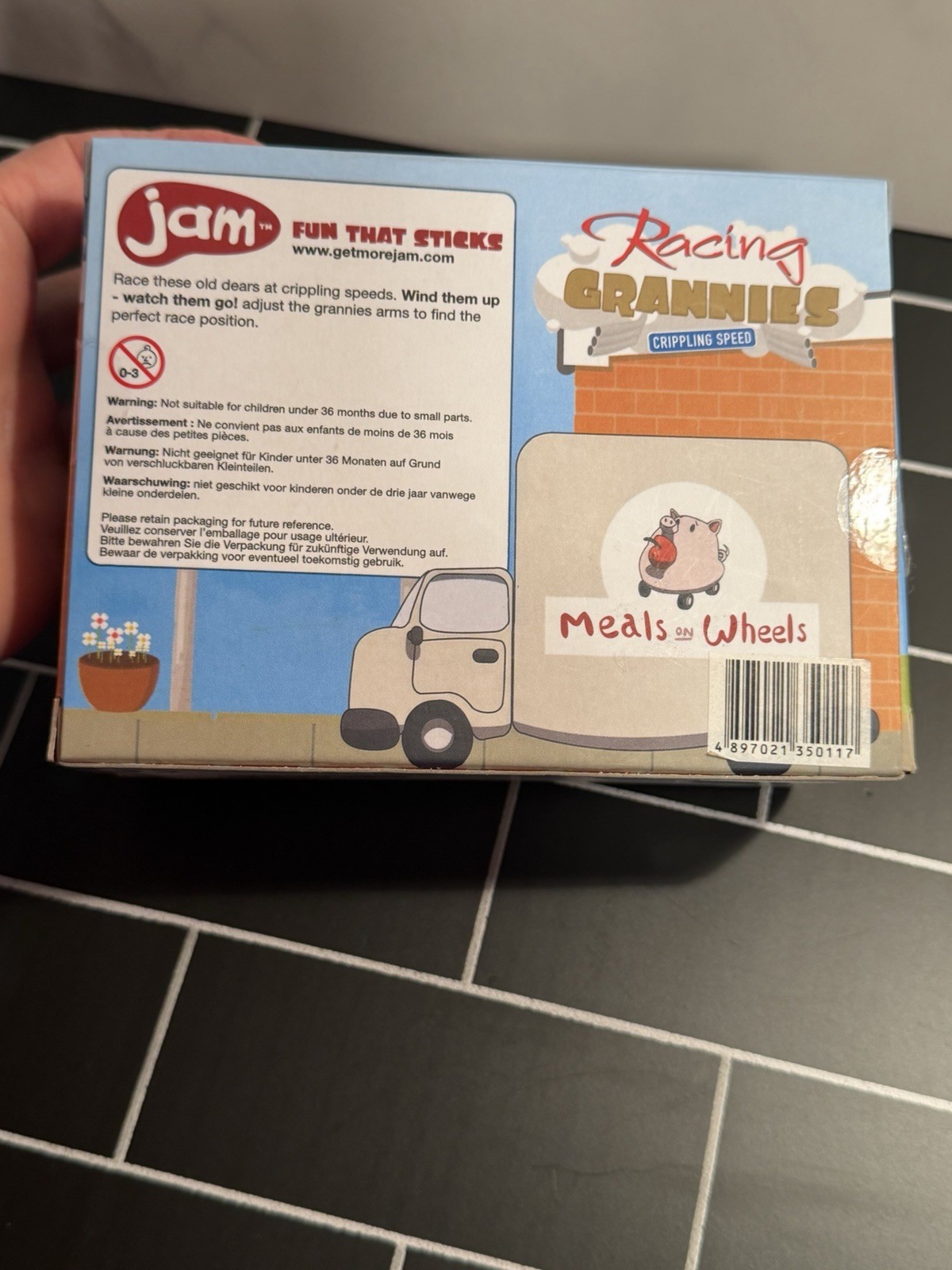 Jam Racing Grannies Crippling Speed Wind Up Old Ladys with Walkers Figures. NIB.