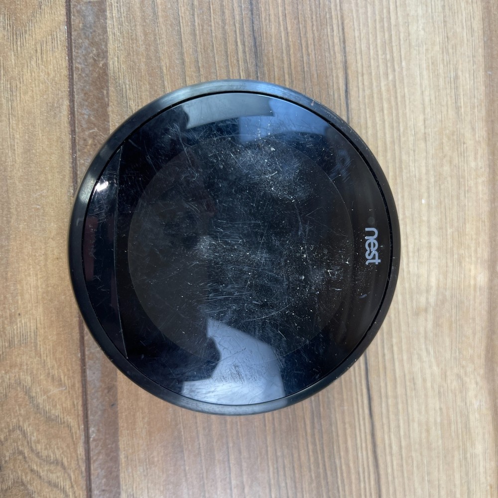 Google Nest Smart Learning Thermostat Black Wireless Programmable Alexa Enabled