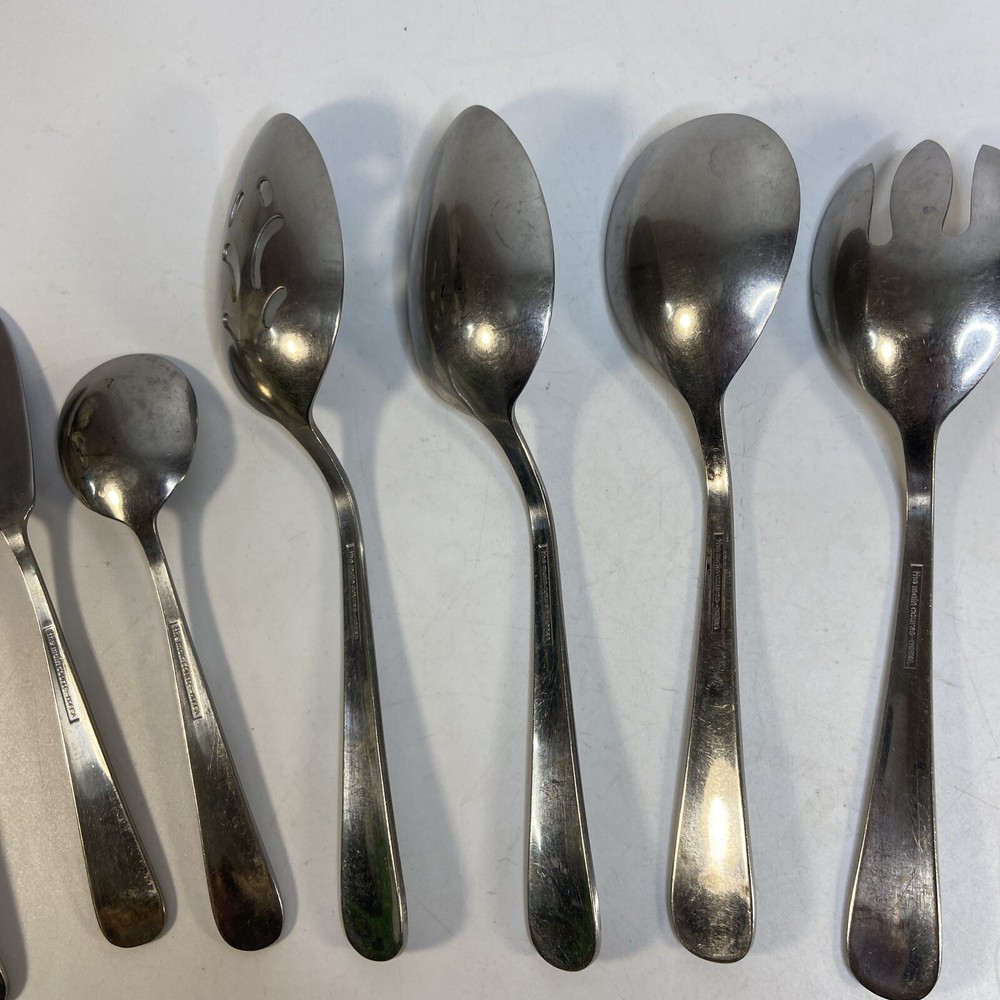 Main Course Korea Stainless Flatware Pattern MNF3 8 Piece Serving Set Silverware