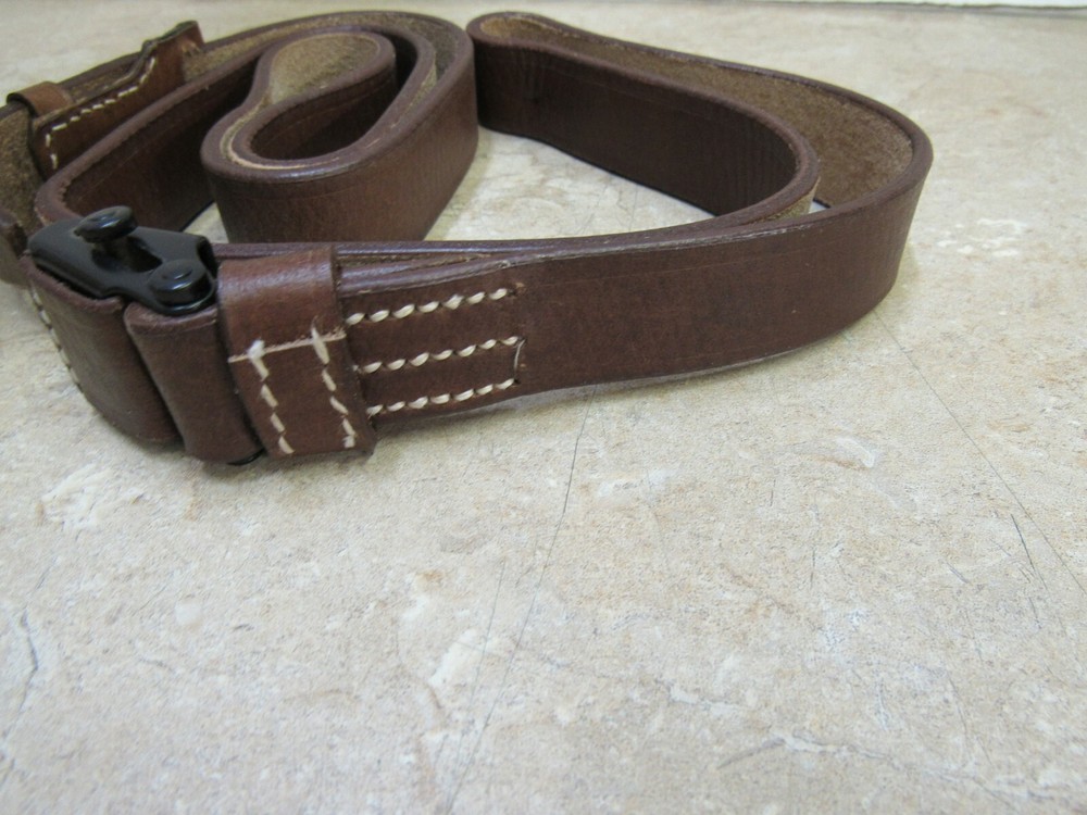 WW2 German K98 Mauser Leather Sling Maker Code & Date Stamp Yugo M48 Repro
