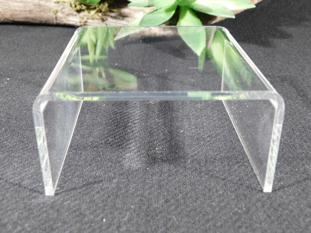 Display Stand Riser Type Short Small Size Clear Lucite